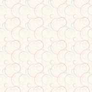 Abstract geometric line and round seamless pattern Vector