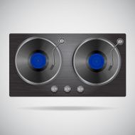 Vinyl Record Player Icon dj mixer icon cabin