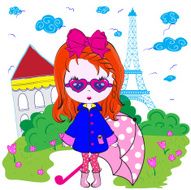 Kids Girl Paris Teenage T shirt Design