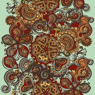 Fashion seamless wallpaper with ornament in Indian style