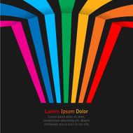 Rainbow stripes on dark background N3