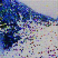 abstract color mosaic check pattern background N9