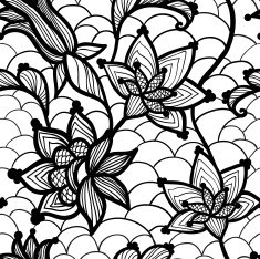 Flower lacy seamless background N34