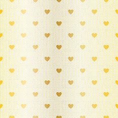 Seamless golden lace pattern with hearts