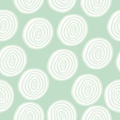 Vector seamless pattern with doodle circles N2