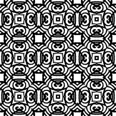 Vintage vector art deco pattern in black and white N3