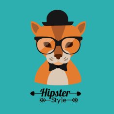 Animal hipster design N5
