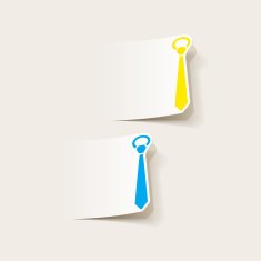 realistic design element tie N25