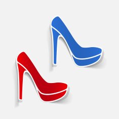 realistic design element shoe N28