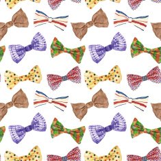Seamless pattern with bow tie N12