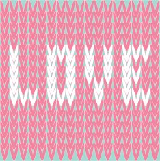 Knitted sweater vector pattern with word Love Card