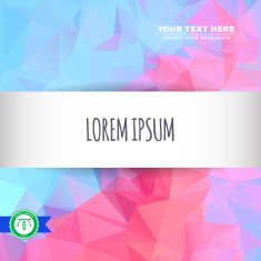 Abstract Colorful Triangles Background Vector N216
