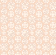 Dots circles white pattern on warm beige
