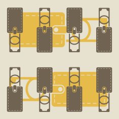 seamless background purse money N38