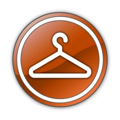 Icon Button Pictogram Coat Hanger N45