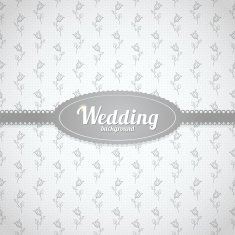 Vector wedding seamless pattern in classic style