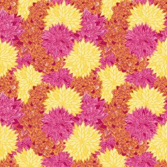 Seamless vector retro floral background
