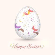 Easter Egg card Vector illustration N6
