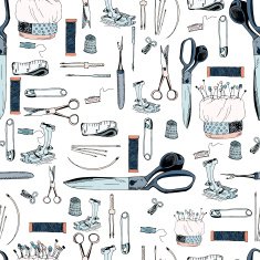 Seamless sewing tools pattern N2