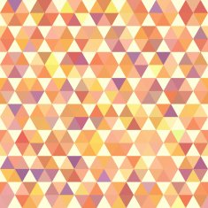 Retro orange pattern of geometric shapes