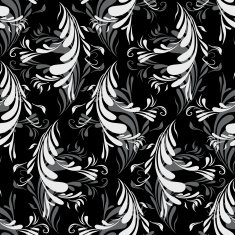 Seamless With Abstract Feathers