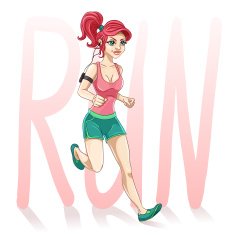 Girl Running N15
