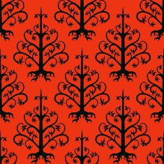 Suzani vector ethnic pattern with Kazakh motifs N12