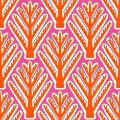 Ikat vector ethnic pattern with Kazakh motifs N2