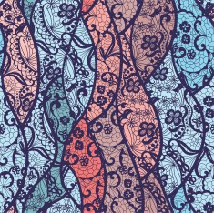 Lace vector fabric seamless pattern N27
