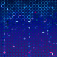 Abstract mosaic in royal blue N2