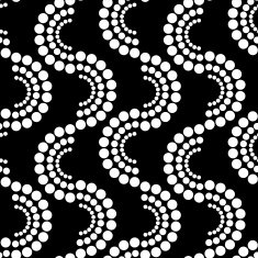 Geometric abstract monochrome seamless pattern with circles N2