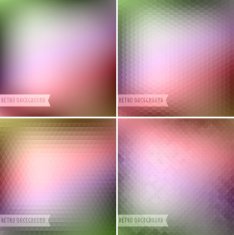 Retro colorful backgrounds collection