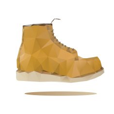 working boots Isolated on white background
