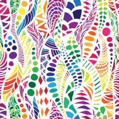 Mosaic vector seamless pattern N34