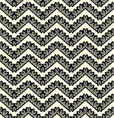 black lace seamless pattern on white background N2