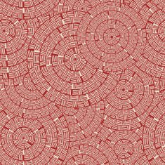 Trendy retro style circle pattern wrapping paper design