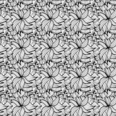 monochrome seamless abstract hand-drawn elements N2