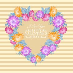 Heart floral frame N3