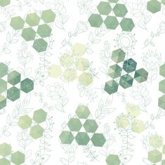 hexagon triangle flower