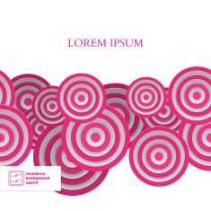 Abstract Seamless Circles Pattern Vector N16