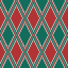 Seamless Rhombus knitting pattern