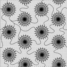 black lace seamless pattern N5