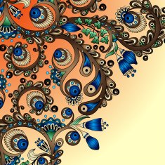 Vector abstract floral decorative background N41