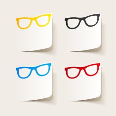 realistic design element glasses N30