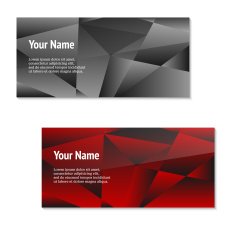 Vector abstract creative business cards N32