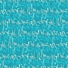 Seamless pattern with hand drawn letters N10