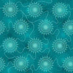 Seamless pattern of jellyfish