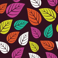 seamless leaves pattern background N8
