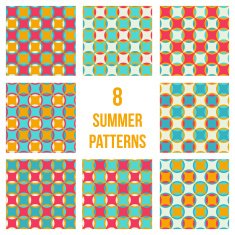 Set of eight seamless patterns N3