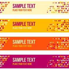 Patterned banner background with small spots